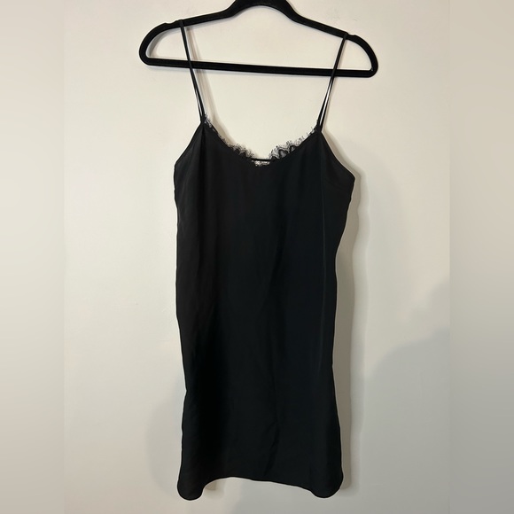 Likely Black Mini Slip Dress with Lace Detail - Picture 2 of 8